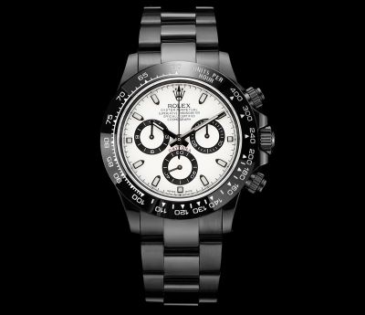 ROLEX Daytona 40*12.3MM 904L Steel 7750 Movement Black Bracelet White Watch